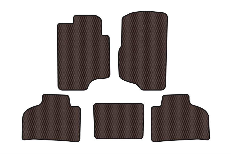 Chevrolet Silverado 2007-2013 Rubber Floor Mats Carsuit (Brown) Image