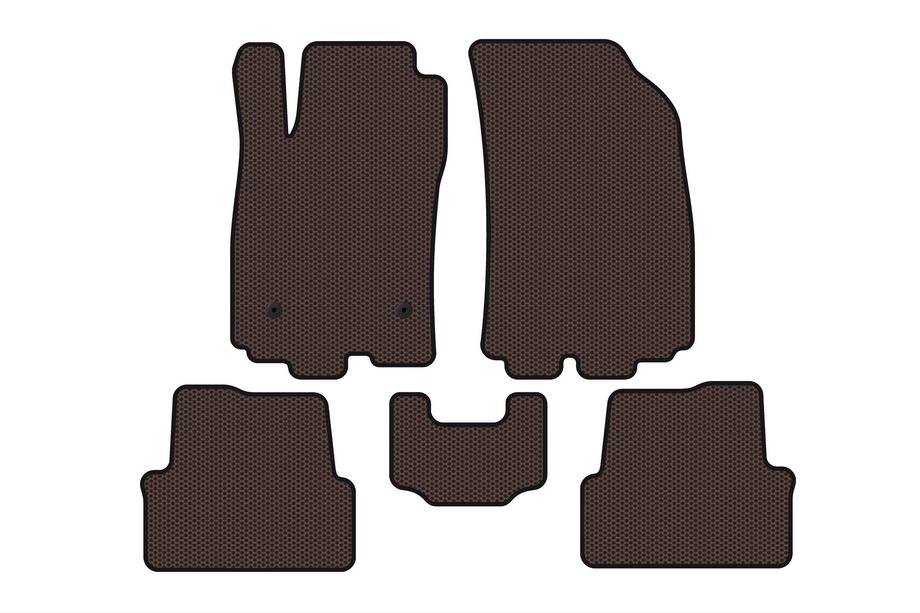 Chevrolet Sonic 2011-2022 Rubber floor mats Carsuit (HB, brown) Image
