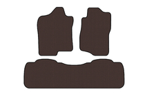 Chevrolet Suburban 2007-2014 Rubber Floor Mats Carsuit (Brown) photo 1