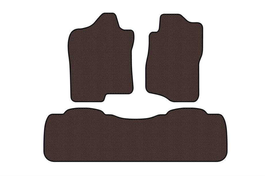 Chevrolet Suburban 2007-2014 Rubber Floor Mats Carsuit (Brown) Image