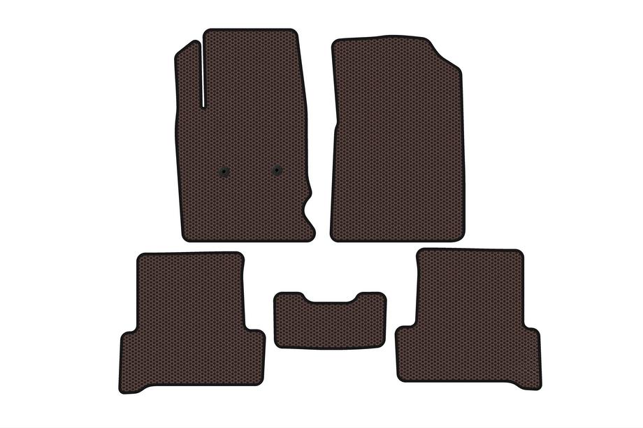 Chevrolet Colorado 2012–2022 2012-2022 Rubber Floor Mats Carsuit (Brown) Photo 1