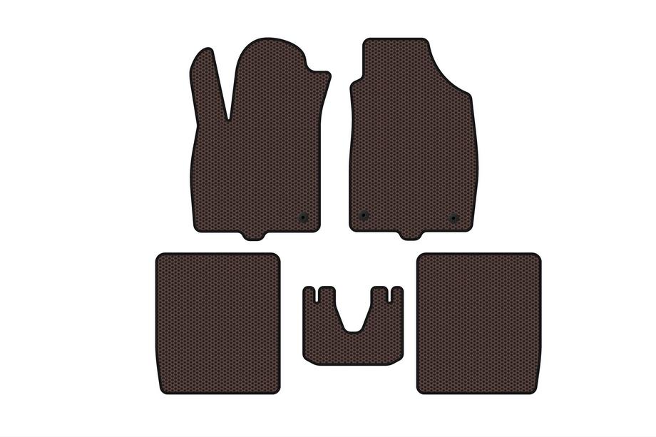 Fiat Panda 2003-2011 Rubber Floor Mats Carsuit (Brown) Image