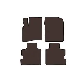 Rubber Floor Mats Carsuit (Brown) photo 1