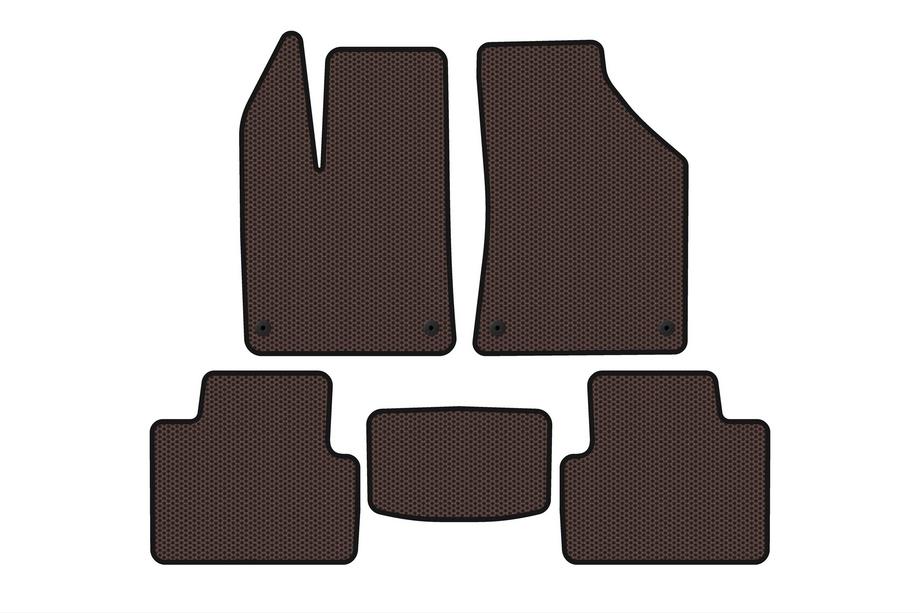 Chrysler 200 I 2010-2014 Rubber Floor Mats Carsuit (Brown) Image