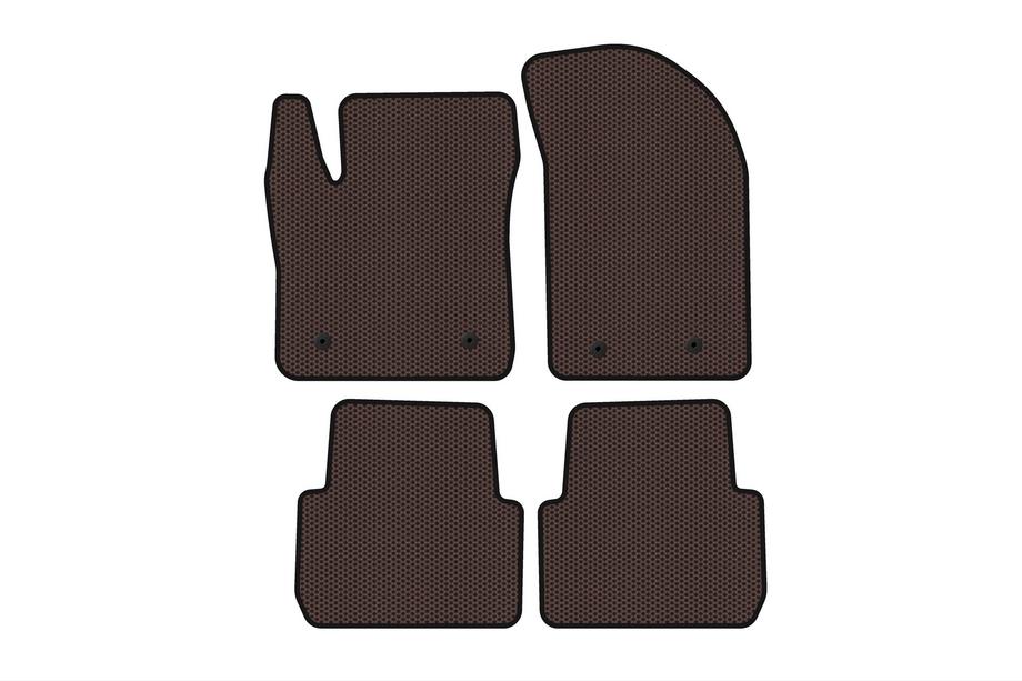 Chrysler 200 I 2010-2014 Rubber Floor Mats Carsuit (SD, Brown) Image