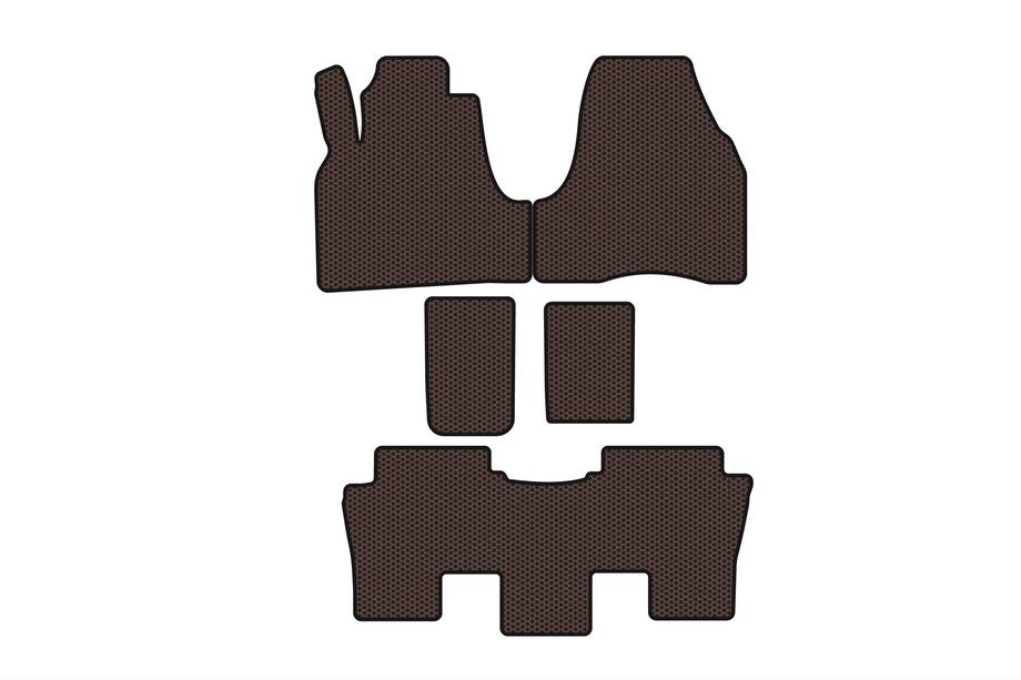 Citroen C-8 2002-2014 Rubber Floor Mats Carsuit (Brown) Image