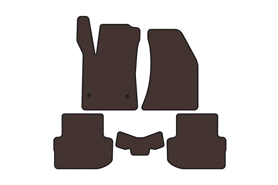FAW B30 2015-2020 Rubber Floor Mats Carsuit (Brown) Image
