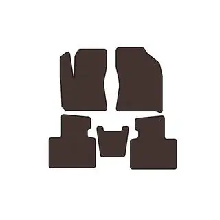 Rubber Floor Mats Carsuit (Brown)
