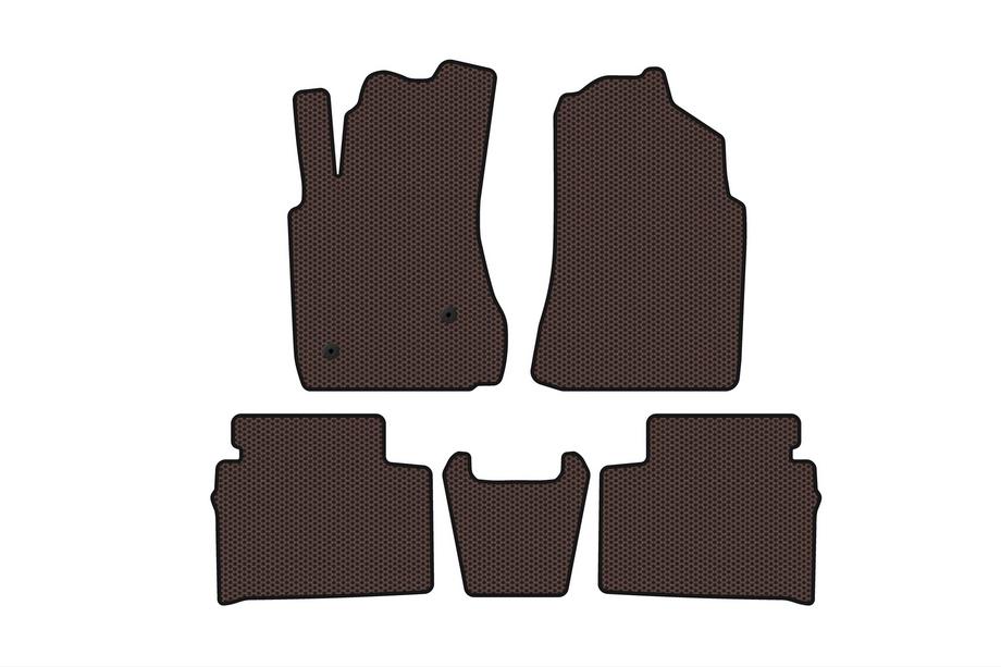FAW Besturn X80 2013-2020 Rubber Floor Mats Carsuit (Brown) Image