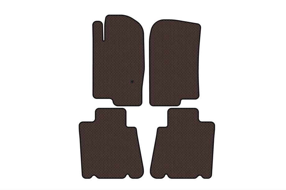 Ford Explorer 2001-2005 Rubber floor mats Carsuit (2 rows, brown) Image