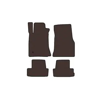 Rubber floor mats Carsuit (2005-2009, GT, Coupe, brown)