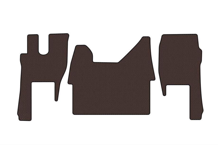 Ford F-MAX 2018-2023 Rubber Floor Mats Carsuit (Brown) Image