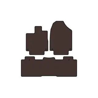 Rubber floor mats Carsuit (2 rows, brown)
