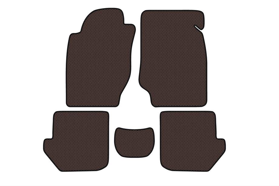 Toyota Rav 4 1996-2001 Rubber Floor Mats Carsuit (Brown) Image