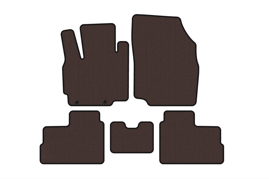 Mitsubishi Space Star/Mirage 2012- Rubber floor mats Carsuit (for Space Star, 2012-2016, HB, brown) Image