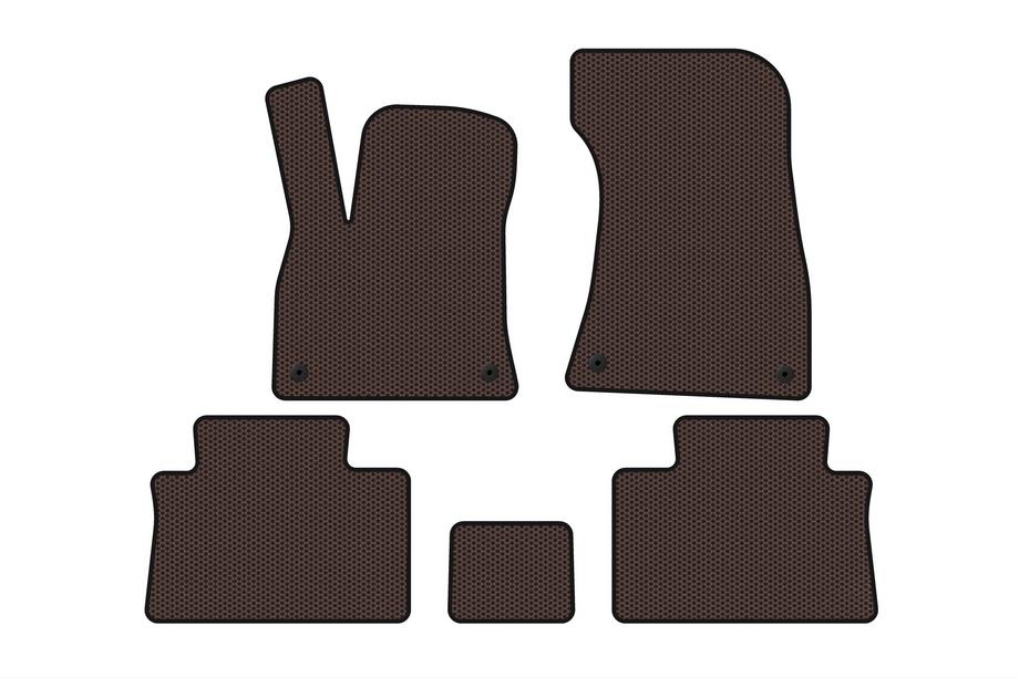 Audi e-Tron 2018-2022 Rubber floor mats Carsuit (Sportback, brown) Photo 1