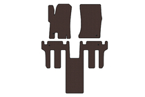 Ssang Yong Rodius Rubber floor mats Carsuit 2004-2008 (2 rows, brown) photo 1
