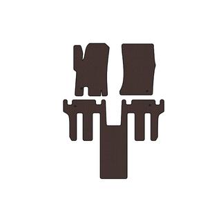 Rubber floor mats Carsuit 2004-2008 (2 rows, brown) Ssang Yong Rodius photo 1