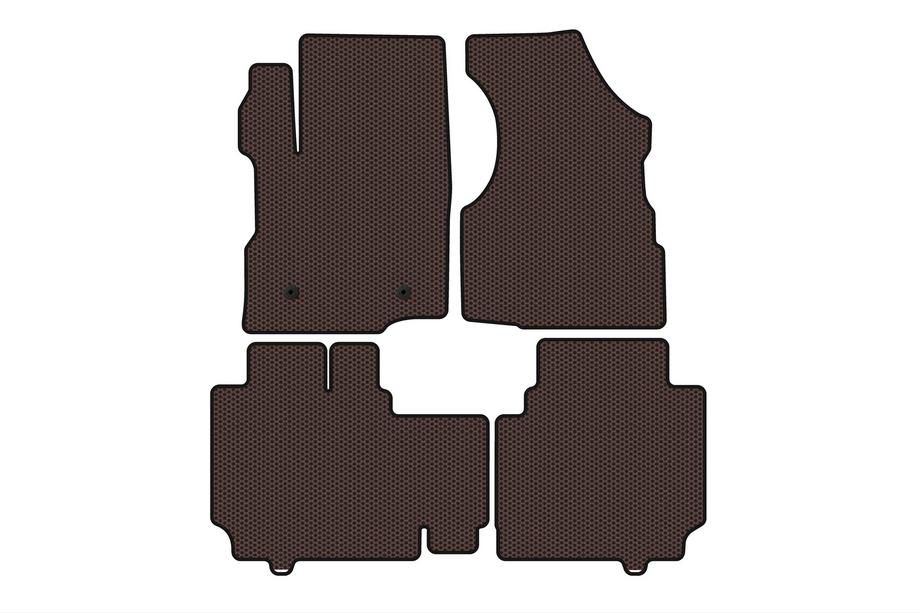Chevrolet Equinox 2009-2016 Rubber floor mats Carsuit (2015-2017, brown) Image
