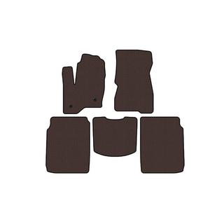 Rubber floor mats Carsuit (2 rows, 2013-2019, brown) Ford Flex 2009-2019 photo 1