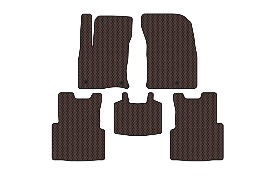 Ford Kuga/Escape 2019- Rubber Floor Mats Carsuit (For Escape, Brown) Image