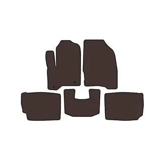 Rubber floor mats Carsuit (2010-2012, brown)