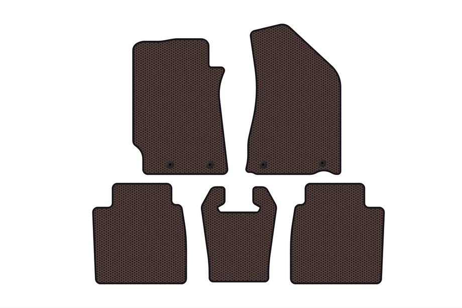 Geely Emgrand EC8 Rubber Floor Mats Carsuit (SD, Brown) Image
