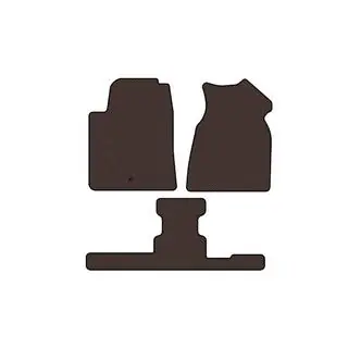 Rubber floor mats Carsuit (1+3 row, 2013-2017, brown)