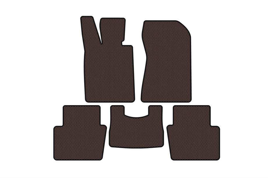 Honda Legend 2004-2012 Rubber Floor Mats Carsuit (Brown) Image