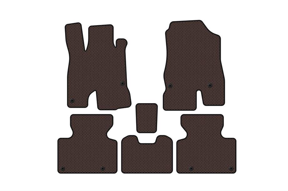 Honda Clarity 2016- Rubber Floor Mats Carsuit (Brown) Image