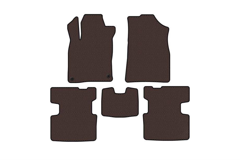 Honda Insight III 2018-2022 Rubber Floor Mats Carsuit (Brown) Image