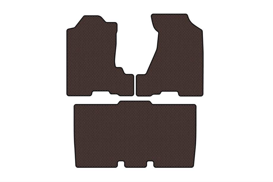 Honda Element 2003-2011 Rubber Floor Mats Carsuit (Brown) Image