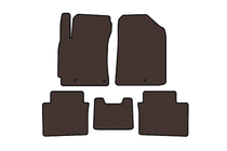 Kia Forte 2008–2024 Rubber Floor Mats Carsuit (2018-2021, Brown) photo 1