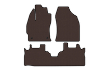 Toyota Prius Rubber floor mats Carsuit (2 rows, brown) photo 1