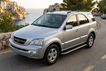 Kia Sorento I BL 2002-2009 Side Steps Maydos V1 (2 pcs, Aluminum & Stainless Steel) photo 1