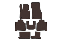 BMW 2 Series Active Tourer F45/F46 2014-2021 Rubber Floor Mats Carsuit (For F46, 3 Rows, Brown) photo 1
