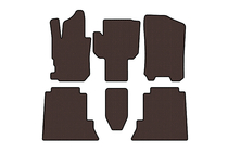 Honda FR-V 2004-2009 Rubber Floor Mats Carsuit (Brown) photo 1