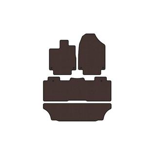 Rubber floor mats Carsuit (3 rows, brown) photo 1
