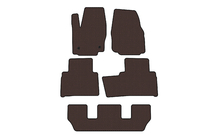Ford Galaxy 2007-2015 Rubber floor mats Carsuit (3 rows, brown) photo 1