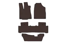 Acura MDX 2013-2020 Rubber floor mats Carsuit (3 rows, brown) photo 1