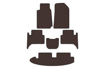 Chevrolet Trailblazer 2012-2019 Rubber floor mats Carsuit (3 rows, brown) photo 1