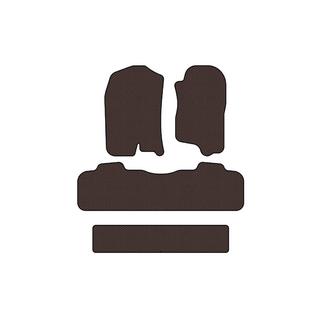 Rubber floor mats Carsuit (3 rows, 2007-2014, brown) photo 1