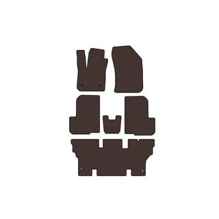 Rubber floor mats Carsuit (3 rows, 7-seater, brown) Dacia Lodgy 2012-2022 photo 1