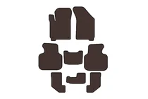 Dodge Journey 2008-2020 Rubber floor mats Carsuit (2008-2011, 3 rows, brown) photo 1