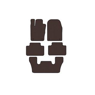 Rubber floor mats Carsuit (3 rows, brown) Dodge Durango 2010- photo 1