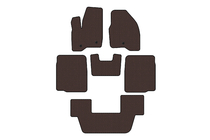 Ford Explorer 2011-2019 Rubber floor mats Carsuit (3 rows, 2011-2015, brown) photo 1