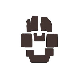 Rubber floor mats Carsuit (3 rows, 2011-2015, brown) photo 1