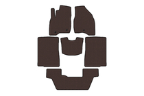 Ford Explorer 2011-2019 Rubber floor mats Carsuit (2015-2017, 3 rows, 7-seater, brown) photo 1
