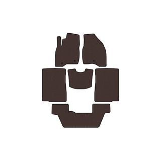 Rubber floor mats Carsuit (2015-2017, 3 rows, 7-seater, brown) photo 1
