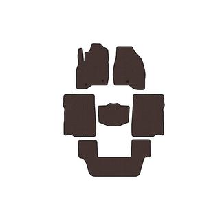 Rubber floor mats Carsuit (2017-2019, 3rd row, 7-seater, brown) photo 1